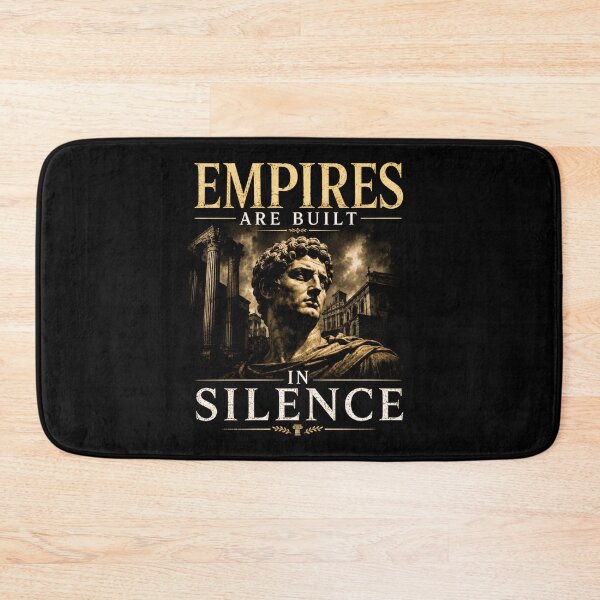 Item preview, Empires Are Built in Silence | Stoic Roman Statue Motivational T-Shirt designed and sold by INVIKETOS.