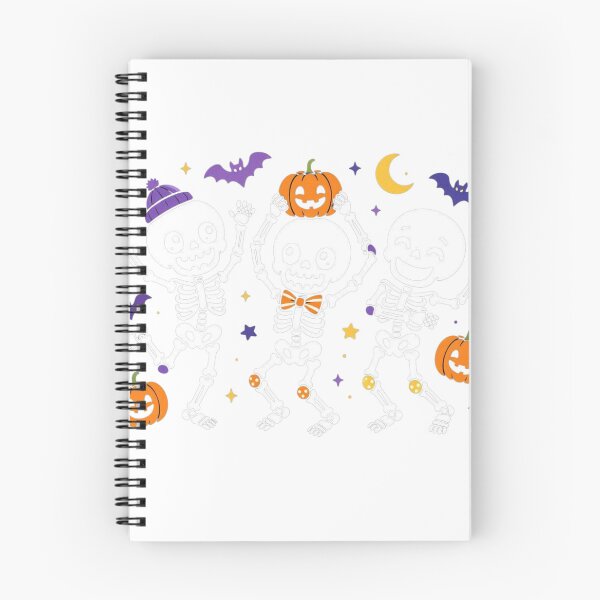 Item preview, Bone to Be Wild Cute Dancing Skeletons Halloween Black T-Shirt Design designed and sold by WordWearTees.