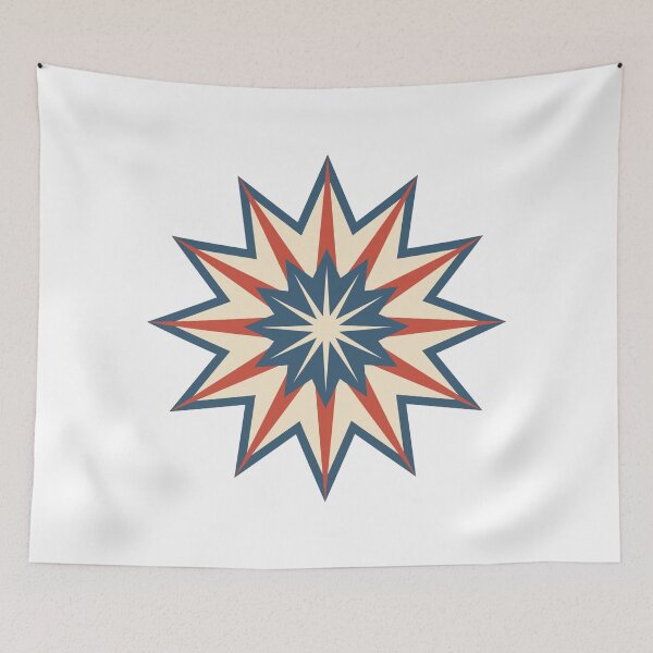 Item preview, Retro Nautical Starburst Pattern designed and sold by Moodprint5.