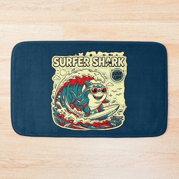 Item preview, Surfer Shark | Shark Surfing Kawaii Beach Design designed and sold by AstronautMerch.