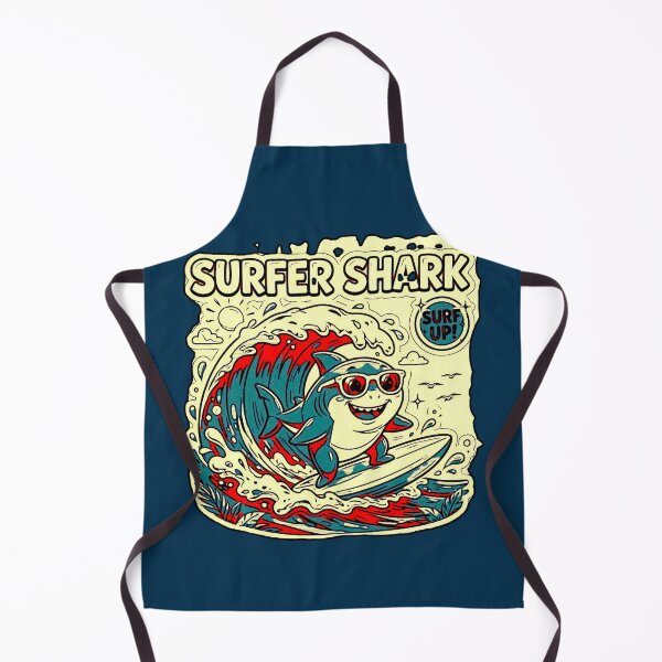 Item preview, Surfer Shark | Shark Surfing Kawaii Beach Design designed and sold by AstronautMerch.