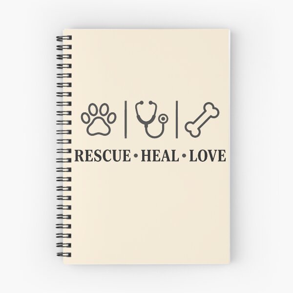 Item preview, Rescue Heal Love Vet Care Grey Outline Gift Design designed and sold by Dantin.