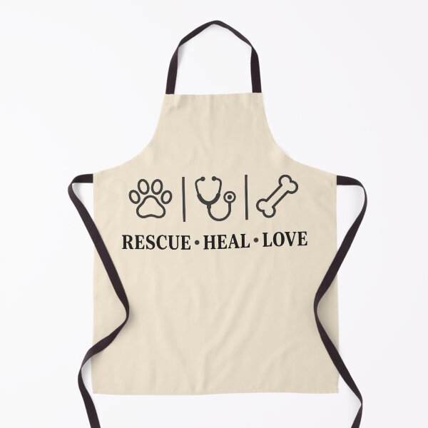 Item preview, Rescue Heal Love Vet Care Grey Outline Gift Design designed and sold by Dantin.