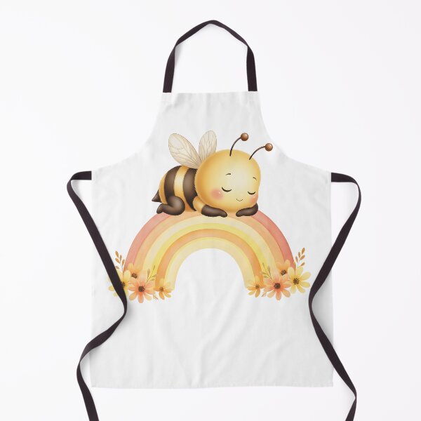 Item preview, Sleeping Bee on a Floral Rainbow designed and sold by debbiedoodarday.