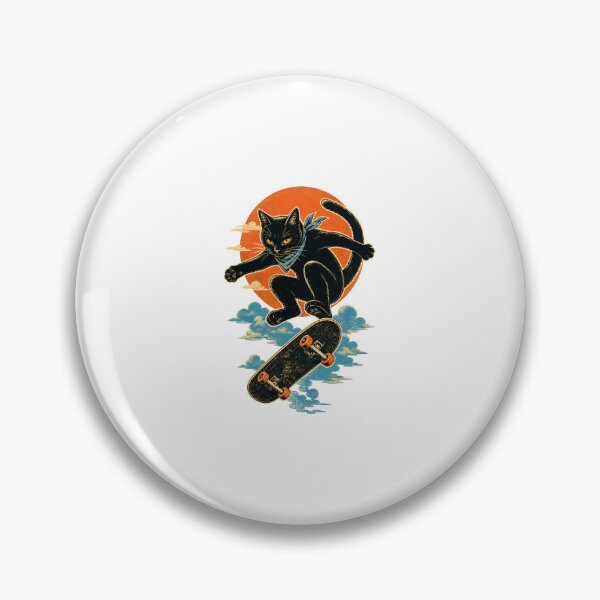 Item preview, Skateboarding Cat – Cool Skater Kitty Street Art designed and sold by AMICO77.