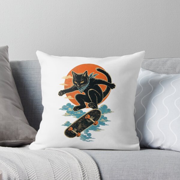 Item preview, Skateboarding Cat – Cool Skater Kitty Street Art designed and sold by AMICO77.