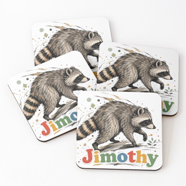 Item preview, Jimothy – Cute Raccoon Cartoon Illustration designed and sold by ucpstudio.