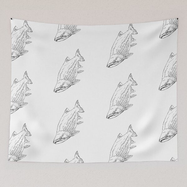 Item preview, Returning Salmon designed and sold by MatildaLockwood.