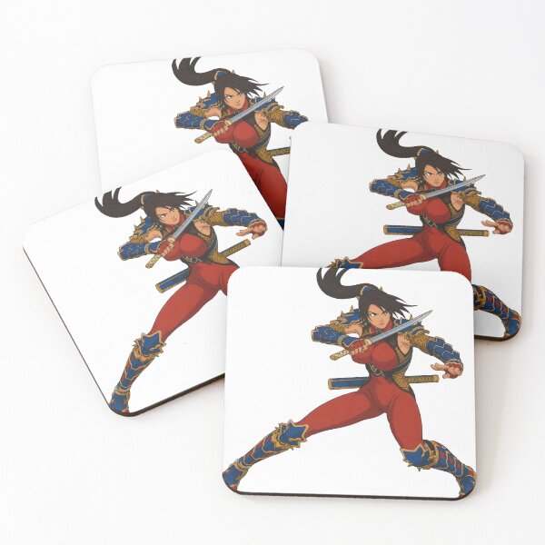 Item preview, Crimson Samurai Warrior | Fantasy Sword Maiden | Classic Western Animation Style designed and sold by  Hollow Moon Studios..
