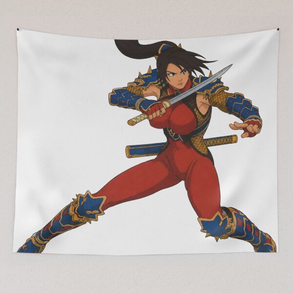 Item preview, Crimson Samurai Warrior | Fantasy Sword Maiden | Classic Western Animation Style designed and sold by  Hollow Moon Studios..