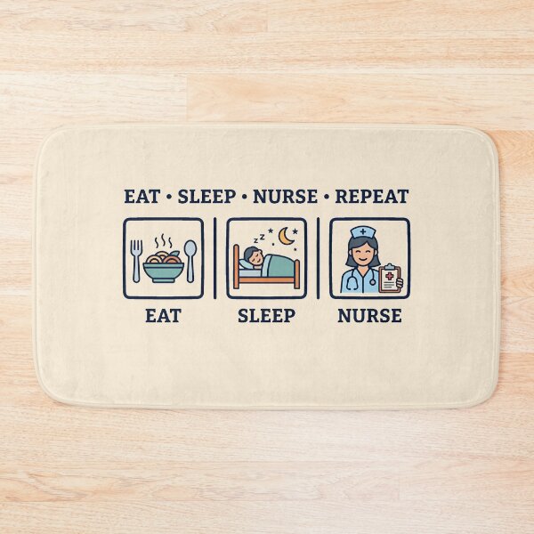 Item preview, Eat Sleep Nurse Repeat Comic Style Shift Gift Design designed and sold by Dantin.