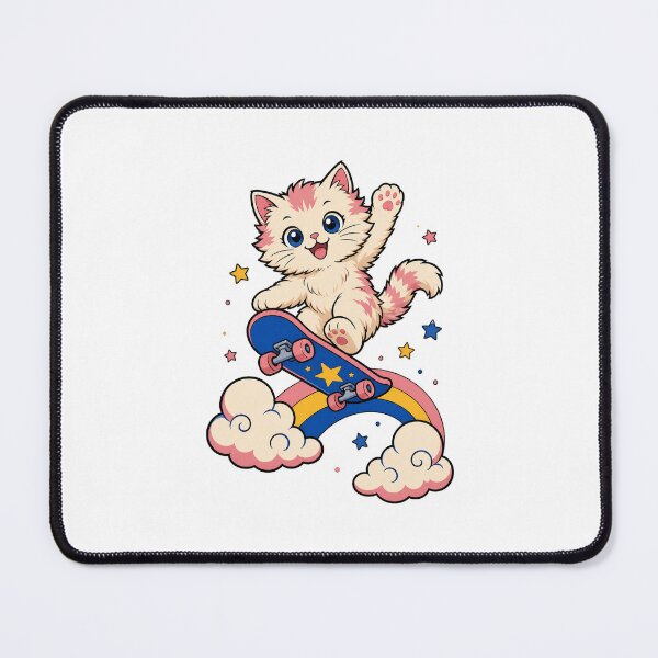 Item preview, Skateboarding Cat – Cool Skater Kitty Street Art designed and sold by AMICO77.