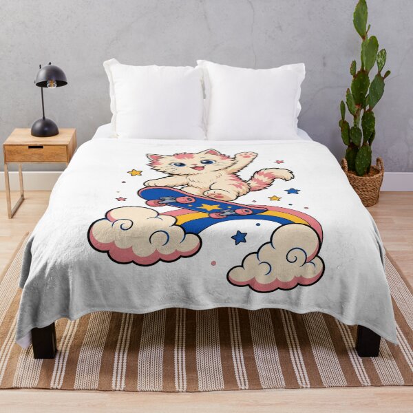 Item preview, Skateboarding Cat – Cool Skater Kitty Street Art designed and sold by AMICO77.