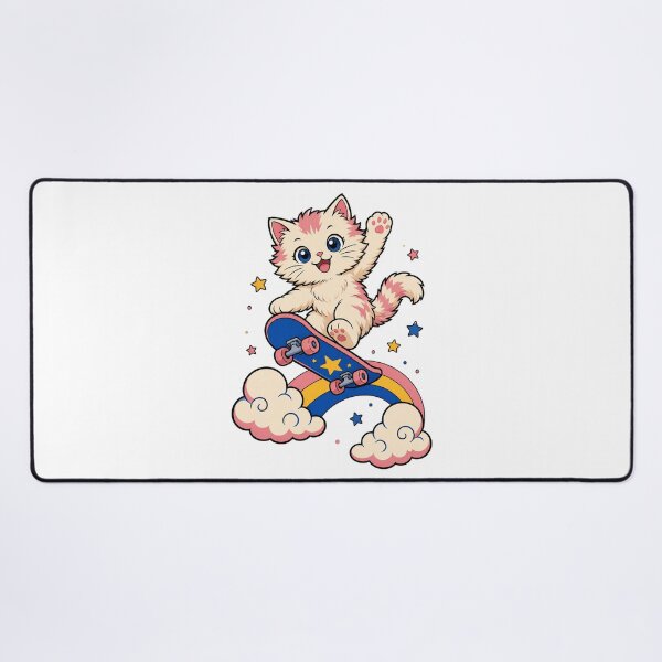 Item preview, Skateboarding Cat – Cool Skater Kitty Street Art designed and sold by AMICO77.