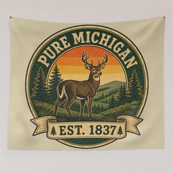 Item preview, Pure Michigan Vintage Outdoors designed and sold by radiogalaxy.