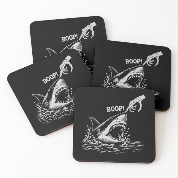 Item preview, Boop The Shark Skeleton Hand - Funny Great White Shark Ocean  designed and sold by Rahamkshop.