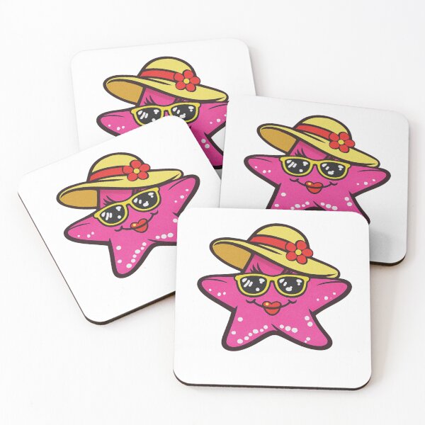 Item preview, Cute Summer Starfish with Sunglasses designed and sold by ben.comictell.