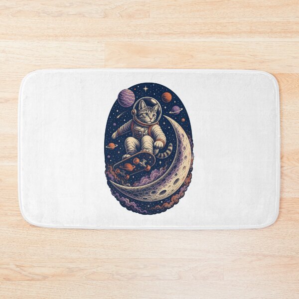 Item preview, Skateboarding Cat – Cool Skater Kitty Street Art designed and sold by AMICO77.