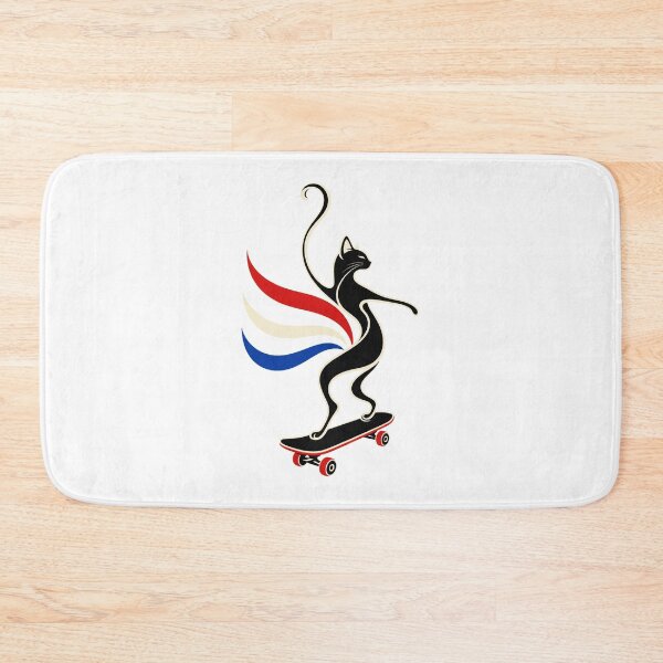 Item preview, Skateboarding Cat – Cool Skater Kitty Street Art designed and sold by AMICO77.