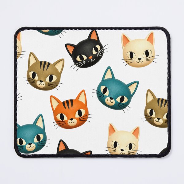 Item preview, A basket of mid century modern kittens designed and sold by cbfineart.