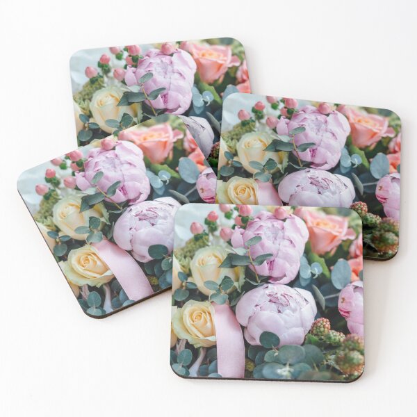 Item preview, Bouquet of mauve and pink yellow peonies designed and sold by Dany-et-Dom.