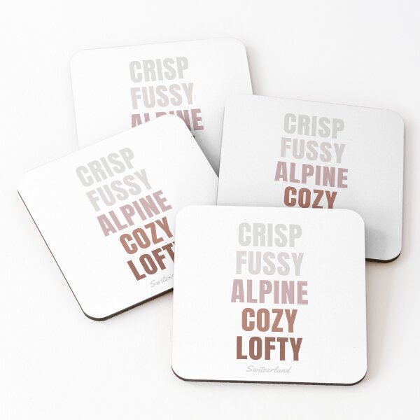Item preview, Switzerland Typography, Crisp Fussy Alpine Cozy Lofty Wall Art designed and sold by MarkedArtPrints.