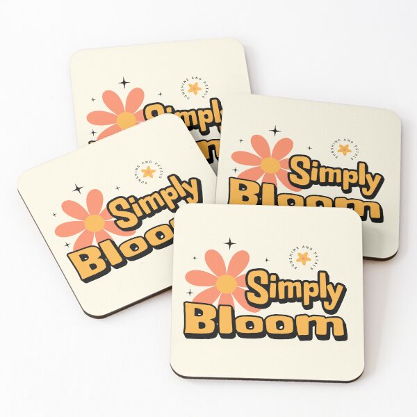 Item preview, Simply Bloom Retro Floral Positive Quote Design designed and sold by Sachie's Studio.