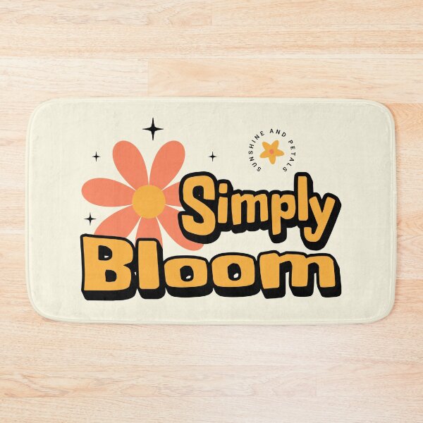 Item preview, Simply Bloom Retro Floral Positive Quote Design designed and sold by Sachie's Studio.