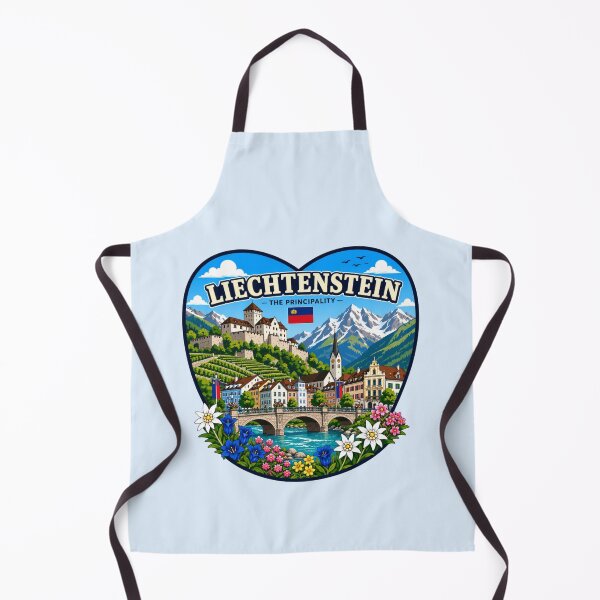 Item preview, Liechtenstein - Alpine Heart Shape Design designed and sold by Myra365Art.