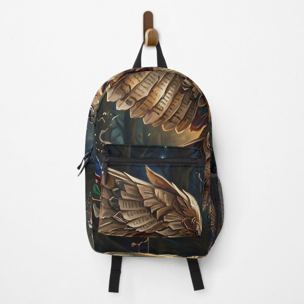 Item preview, The Library Owl | Fantasy Book Owl Abstract Wall Art designed and sold by Atelier Nova.