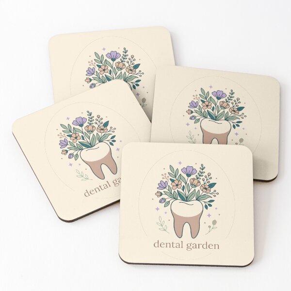 Item preview, Dental Garden Tooth Wildflowers Aesthetic Gift Design designed and sold by Dantin.