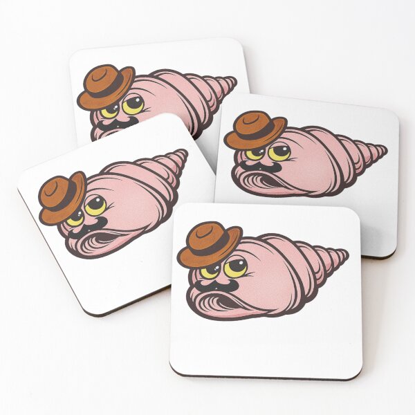 Item preview, Funny Gentleman Seashell Character designed and sold by ben.comictell.