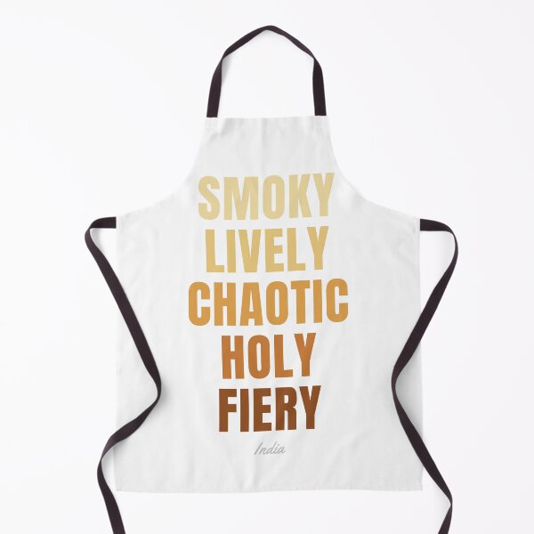 Item preview, India Typography, Smoky Lively Chaotic Holy Fiery Wall Art designed and sold by MarkedArtPrints.