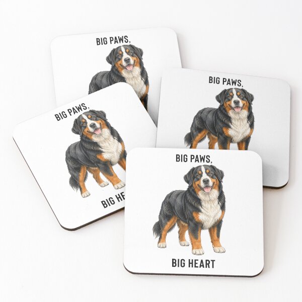 Item preview, Big Paws, Big Heart Bernese Mountain Dog | Watercolor Dog Illustration designed and sold by PAPIRO SIGLO XXI.
