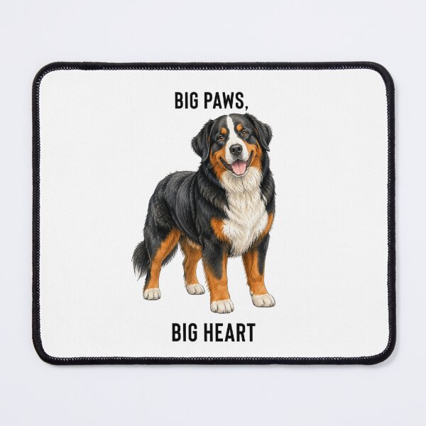 Item preview, Big Paws, Big Heart Bernese Mountain Dog | Watercolor Dog Illustration designed and sold by PAPIRO SIGLO XXI.
