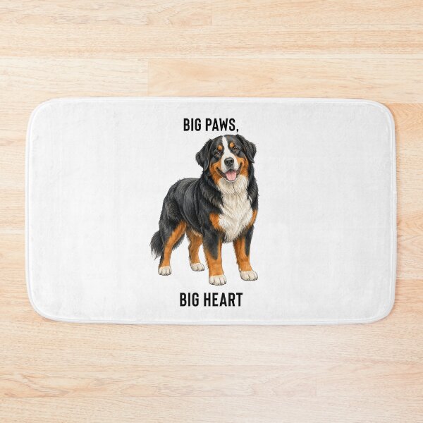 Item preview, Big Paws, Big Heart Bernese Mountain Dog | Watercolor Dog Illustration designed and sold by PAPIRO SIGLO XXI.