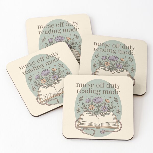 Item preview, Nurse Off Duty Reading Mode Sage Green Gift Design designed and sold by Dantin.