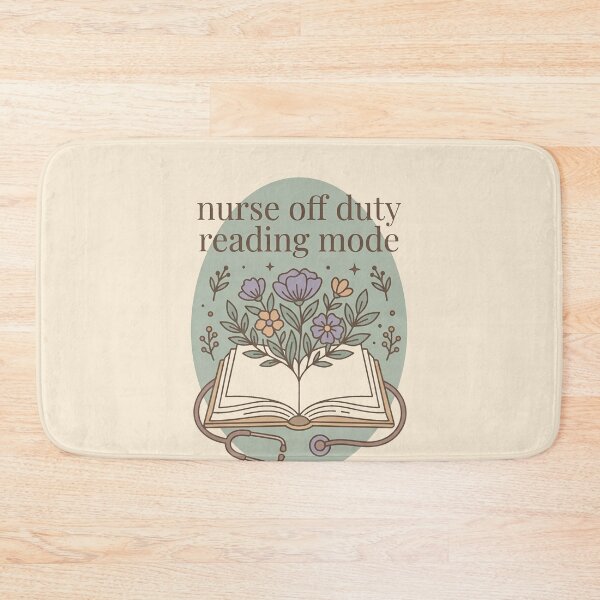 Item preview, Nurse Off Duty Reading Mode Sage Green Gift Design designed and sold by Dantin.