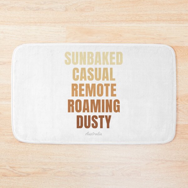 Item preview, Australia Typography, Sunbaked Casual Remote Roaming Dusty Wall Art designed and sold by MarkedArtPrints.
