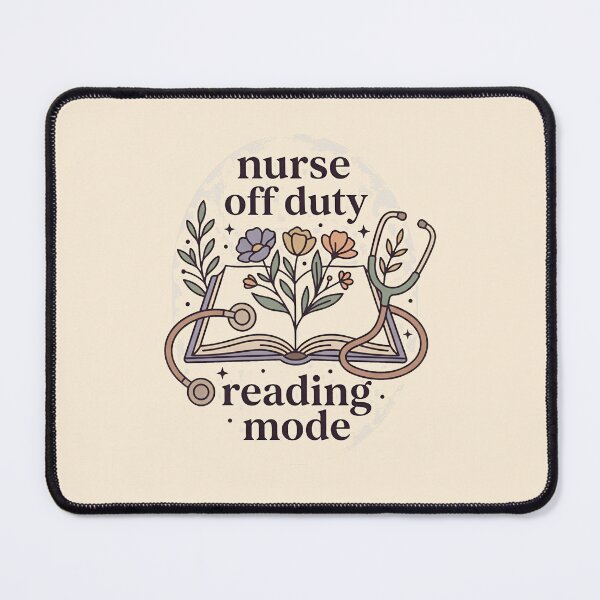 Item preview, Nurse Off Duty Reading Mode Cozy Graphic Apparel Gift Design designed and sold by Dantin.