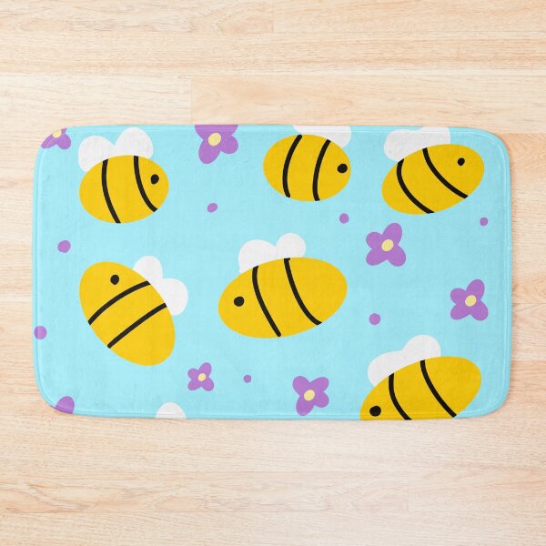 Item preview, Hand drawn flying bee pattern designed and sold by BritishDelights.