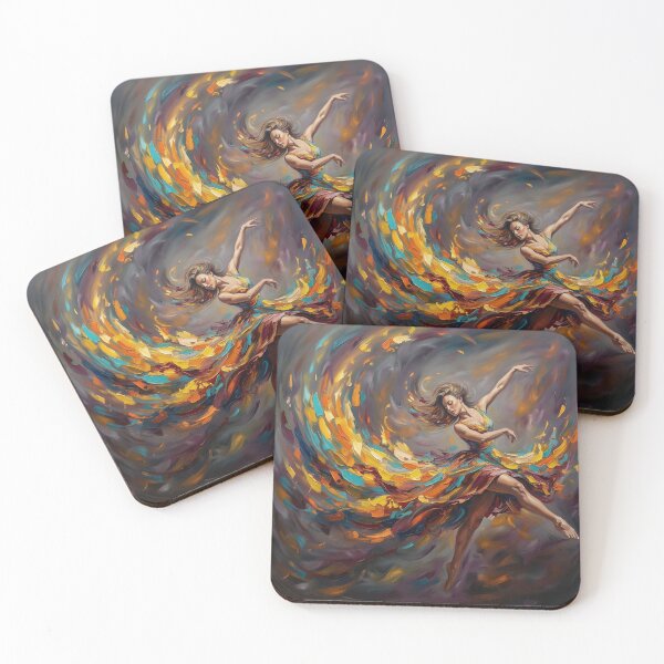Item preview, Dance of Colors | Expressive Abstract Dancer Wall Art designed and sold by Atelier Nova.