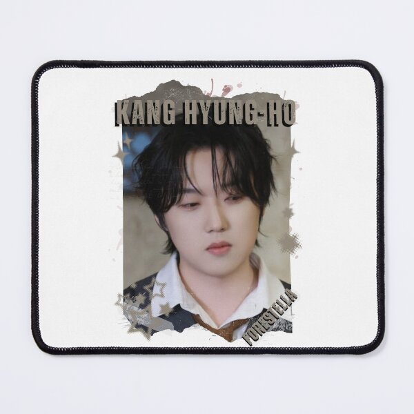 Item preview, Forestella Kang Hyung-ho Global Vocal KPOP Boy Group Black and White Collage Digital Art Portrait designed and sold by AJUNICE STUDIO.