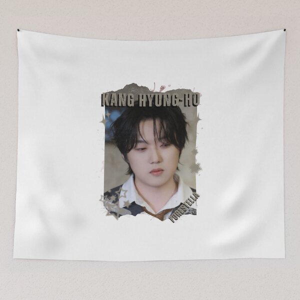 Item preview, Forestella Kang Hyung-ho Global Vocal KPOP Boy Group Black and White Collage Digital Art Portrait designed and sold by AJUNICE STUDIO.