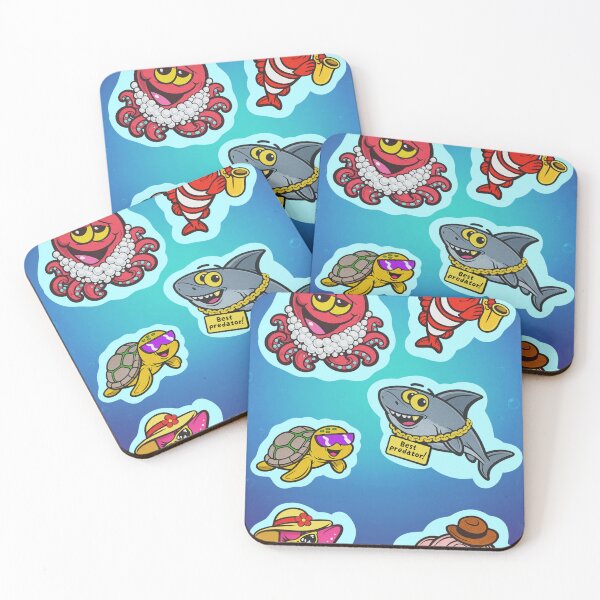 Item preview, Ocean Adventures Sticker Pack designed and sold by ben.comictell.