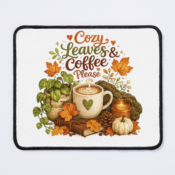 Item preview, Cozy Leaves and Coffee Please designed and sold by CottageGardenCo.