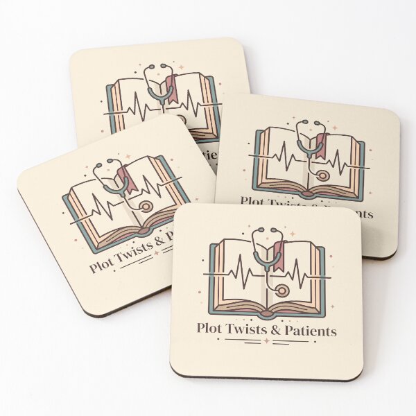 Item preview, Plot Twists and Patients Bookish Nurse Reader Gift Design designed and sold by Dantin.