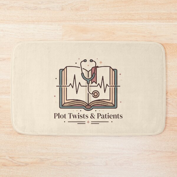 Item preview, Plot Twists and Patients Bookish Nurse Reader Gift Design designed and sold by Dantin.