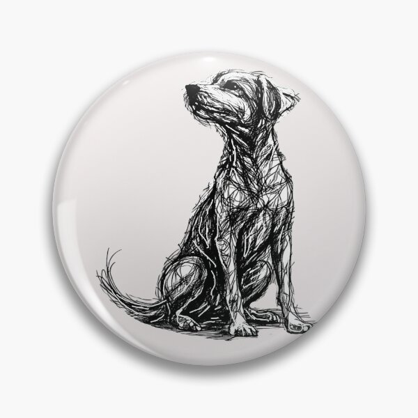 Item preview, Dog Lovers Scribble Minimalist Dog  designed and sold by erozzz.