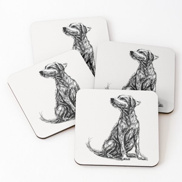 Item preview, Dog Lovers Scribble Minimalist Dog  designed and sold by erozzz.